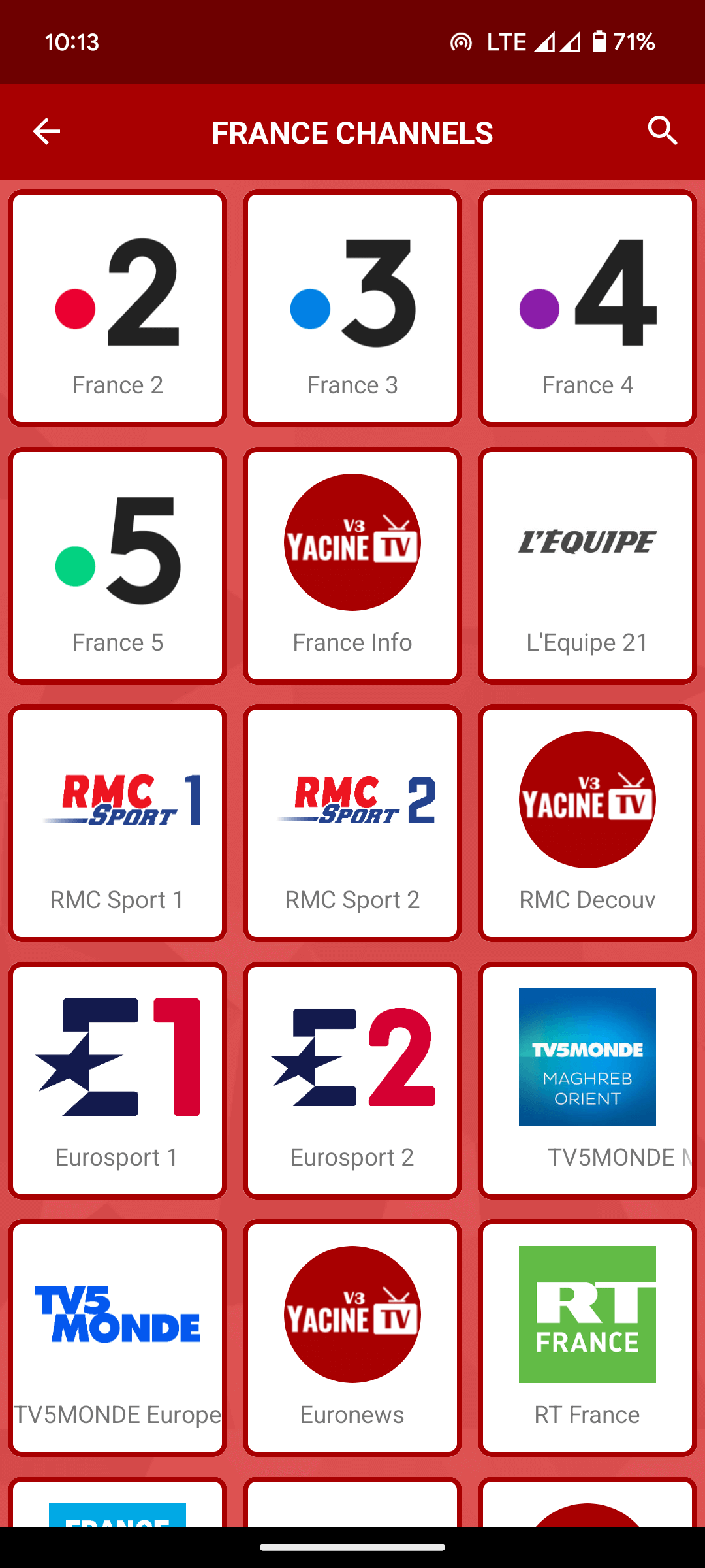 Yacine TV France Channels